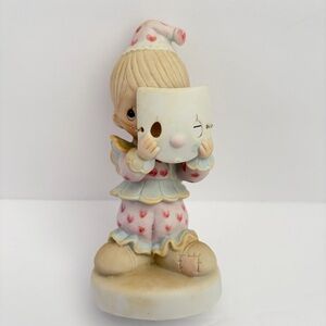 Precious Moments Clown Figurine Put On A Happy Face 1981 Clown Figurine